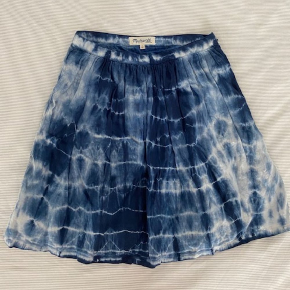 Linen Tie-Dye Skirt - Madewell Size 4
